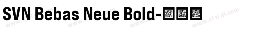 SVN Bebas Neue Bold字体转换